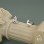Sterling Silver Mismatched Pizza Slice And Seagull Stud Earrings, thumbnail 2 of 12