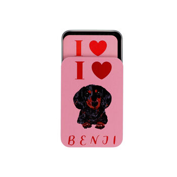 Personalised Pet Dog Portrait Playing Cards In A Tin, 4 of 9