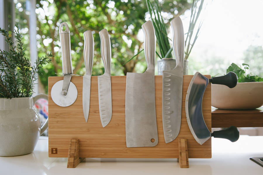 Bamboo Knife Block By Array Collection