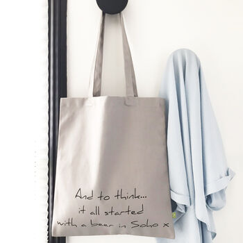 Personalised Message/Note Organic Tote Bag, 3 of 4