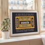 Oasis 2025 Tour Setlist Personalised Ticket Print, thumbnail 1 of 3