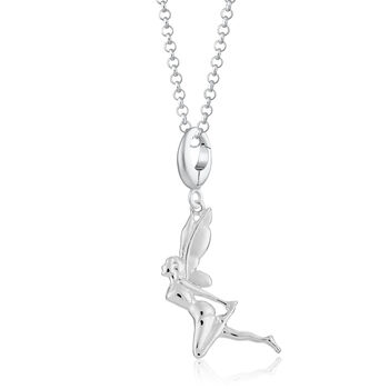 Sterling Silver Fairy Charm Necklace, 2 of 8