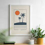 Personalised Father And Child Palm Tree Adventure Print, thumbnail 2 of 5