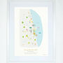 Chicago Marathon Route Map Personalised Print, thumbnail 2 of 3