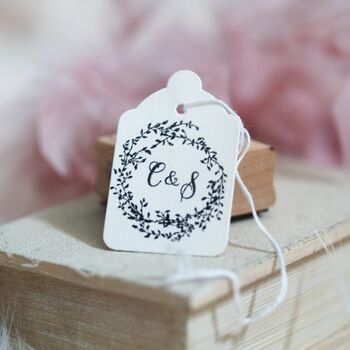 Garland Personalised Wedding Rubber Stamp, 3 of 5