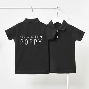 Big Sister Personalised Children's Polo Shirt, 3 of 3