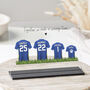 Personalised Family Together Football Shirt Plaque, thumbnail 3 of 9