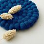 Fair Trade Handmade Eco Felt Ball Coaster, thumbnail 3 of 12