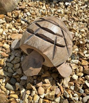 Wooden Tortoise Ornament Gift, 4 of 5