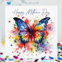 Mother's Day Butterfly Happy Colour Splash Card, thumbnail 1 of 12