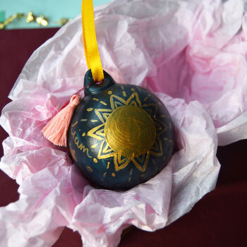Celestial Hand Painted Ceramic Bauble, 8 of 9