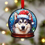 Alaskan Malamute Dog Tree Decoration, thumbnail 2 of 2