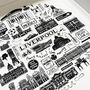 Liverpool Black And White Framed Mini Print, thumbnail 3 of 7
