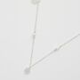 Cobweb And Pearl Silver Necklace, thumbnail 1 of 7