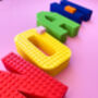 Large Personalised Lego Compatible Letters, thumbnail 5 of 6