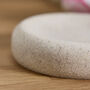 Speckled Beige Ceramic Soap Dish, thumbnail 6 of 6