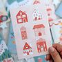 Cosy Christmas Cottages Card, thumbnail 2 of 3