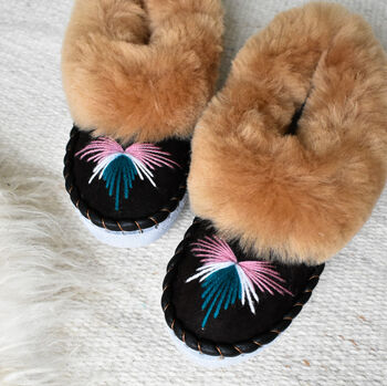 Women's Sheepskin Moccasin Slippers Joy, 4 of 11