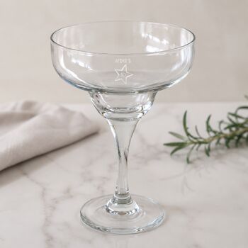 Personalised 30th Birthday Gift Engraved Margarita Glass, 3 of 8