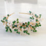 Green And Gold Crystal Headband, thumbnail 2 of 9