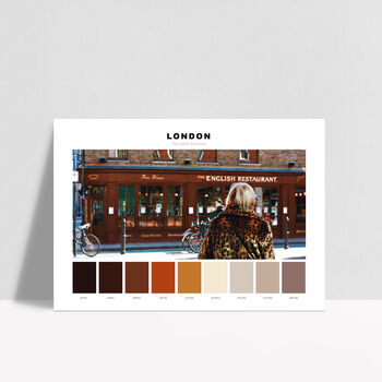 The English Restaurant, London, Colour Palette Print, 2 of 3