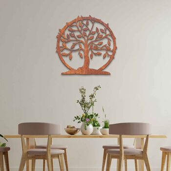 Circular Tree Of Life Metal Wall Art Birthday Gift Idea, 6 of 12