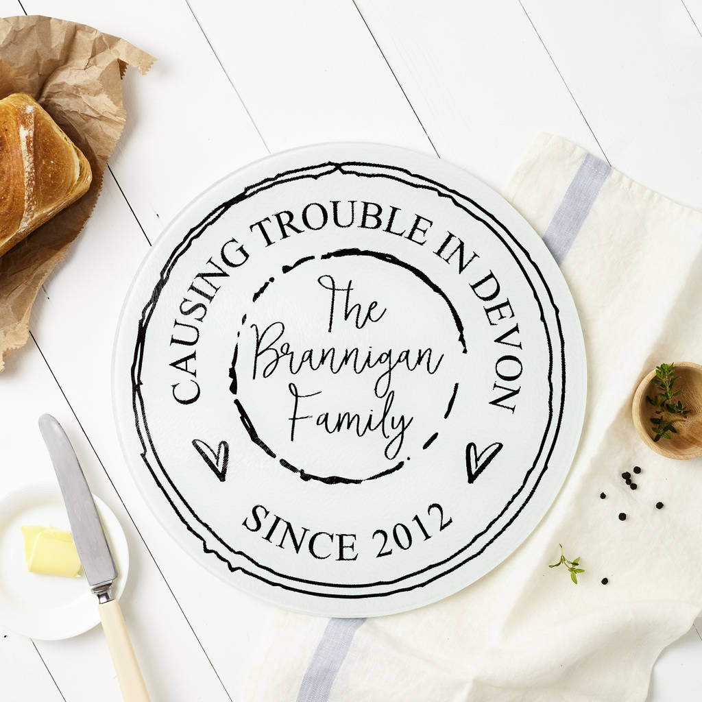 Personalised Family Chopping Board By Tillyanna | Notonthehighstreet.com