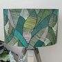 Jadeite Green Geometric Drum Lampshades, thumbnail 1 of 10