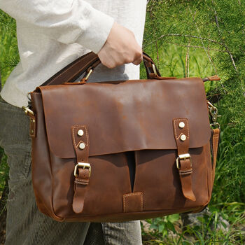 Genuine Leather Briefcase, 3 of 12