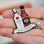 'Rum Chums' Friendship Enamel Pin Badge, thumbnail 1 of 3