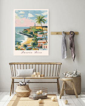 Pureto Rica Coastal Travel Art Print, 3 of 5