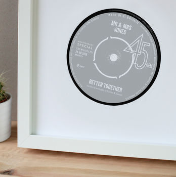 Personalised Anniversary Record Label Print, 2 of 6