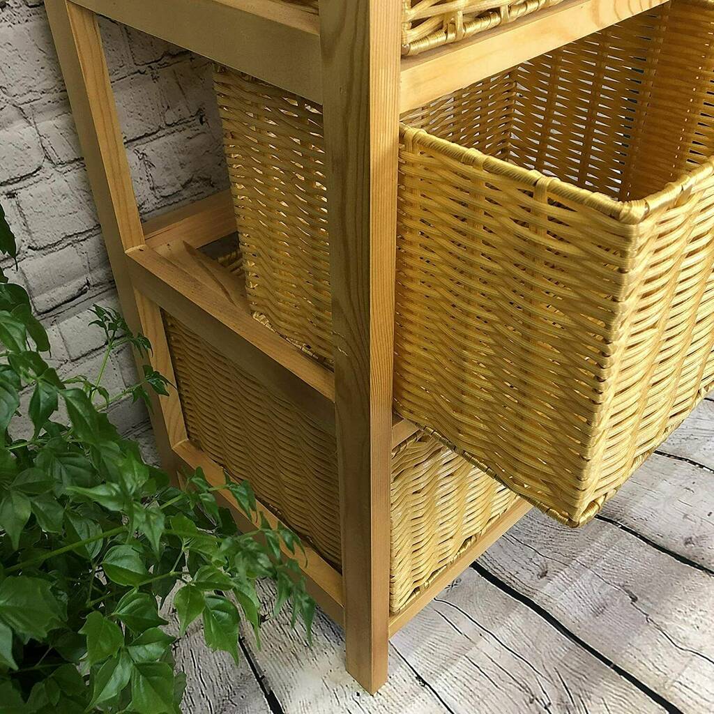 Wicker Basket Vegetable And Potato Store By Garden Selections