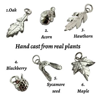 Nature Talisman Charm Necklace In Recycled Silver, 2 of 5