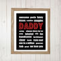 Personalised Daddy Print, thumbnail 2 of 2
