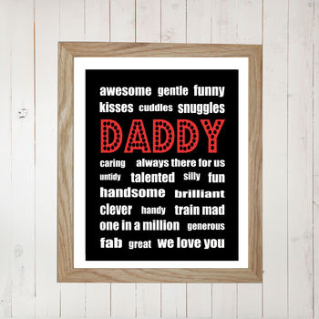 Personalised Daddy Print, 2 of 2