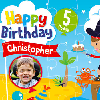 Personalised Little Pirates Birthday Jigsaw Puzzle, 2 of 10