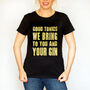 'Good Tonics We Bring' Gold Slogan T Shirt, thumbnail 6 of 6