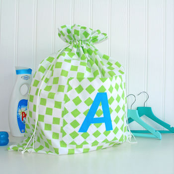 Personalised Chequers Laundry Bag, 3 of 3