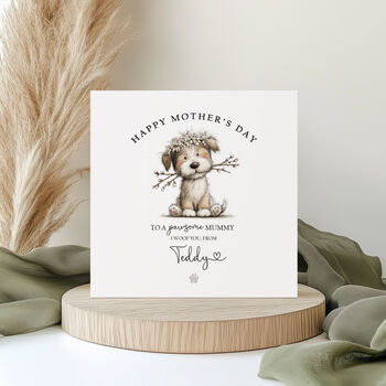 Dog Mum Mother's Day Card: Personalised, 3 of 4