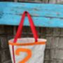 Genoa Upcycled Sailcloth Tote Bag, thumbnail 7 of 8