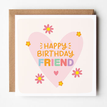 Happy Birthday Card For Friend/Girlfriend/Best Friend/Bestie, 3 of 5