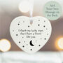 Personalised Porcelain Heart Thank My Lucky Stars That I Have Friend Like You Gift, thumbnail 3 of 4