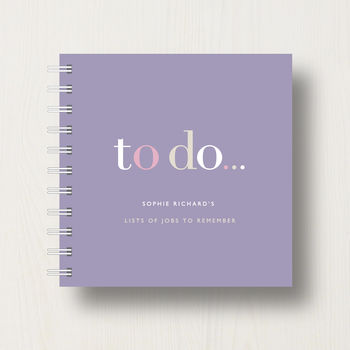 Personalised 'To Do' Lists Small Notebook, 8 of 10