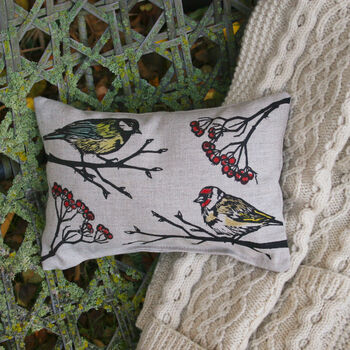 Lavender And Chamomile Linen Sleep Pillow, Garden Birds, 4 of 4
