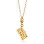 18ct Gold Building Block Charm Necklace, thumbnail 2 of 7