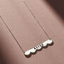 Cut Out Personalised Scallop Bar Necklace, thumbnail 5 of 7