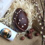 Dark Chocolate Pussy Willow Egg With Champagne Truffles, thumbnail 1 of 7