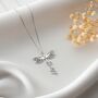 Personalised Dragonfly Necklace In Sterling Silver, thumbnail 6 of 7