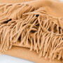 Personalised Tan Pure Cashmere Blanket Scarf, thumbnail 5 of 7